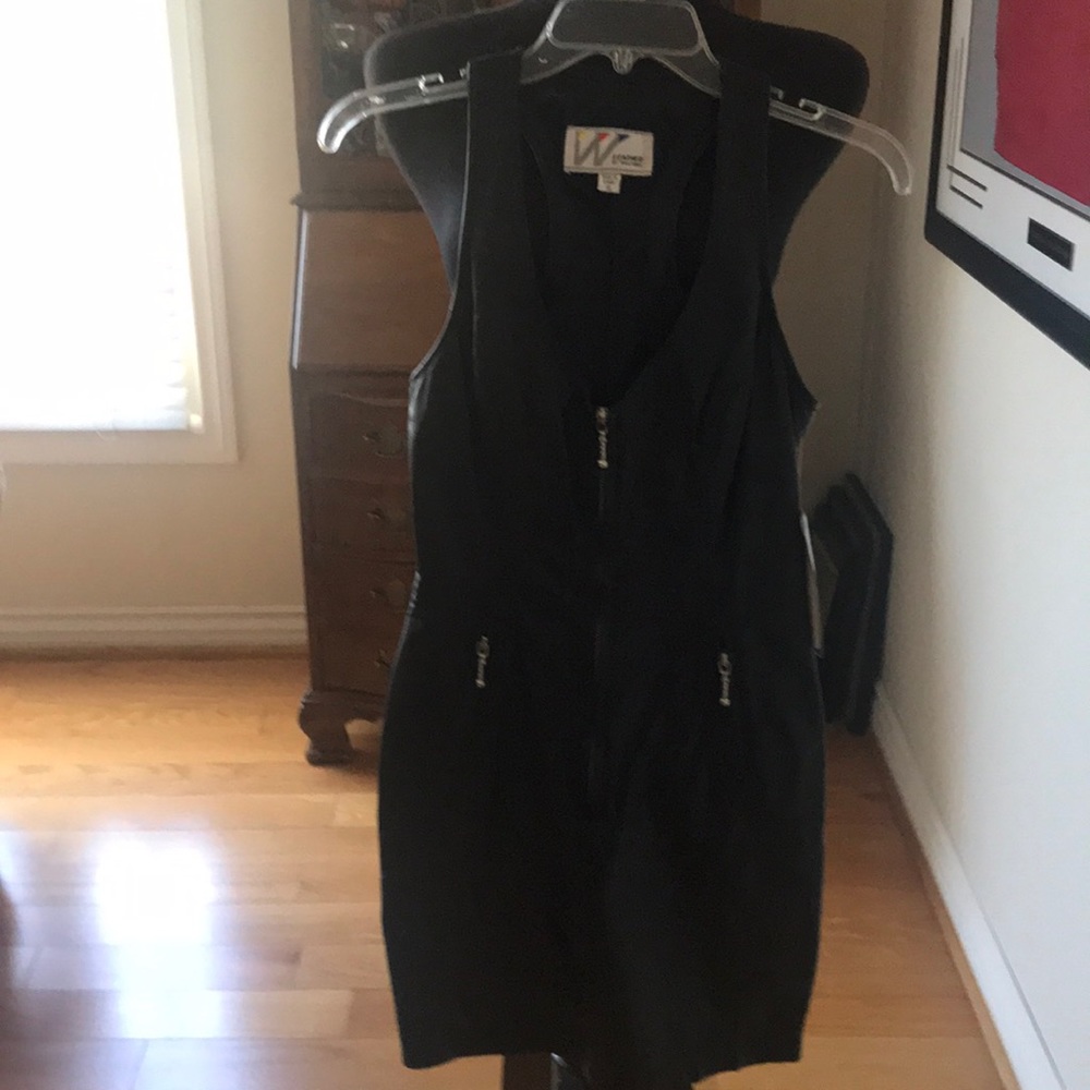 Leather dress